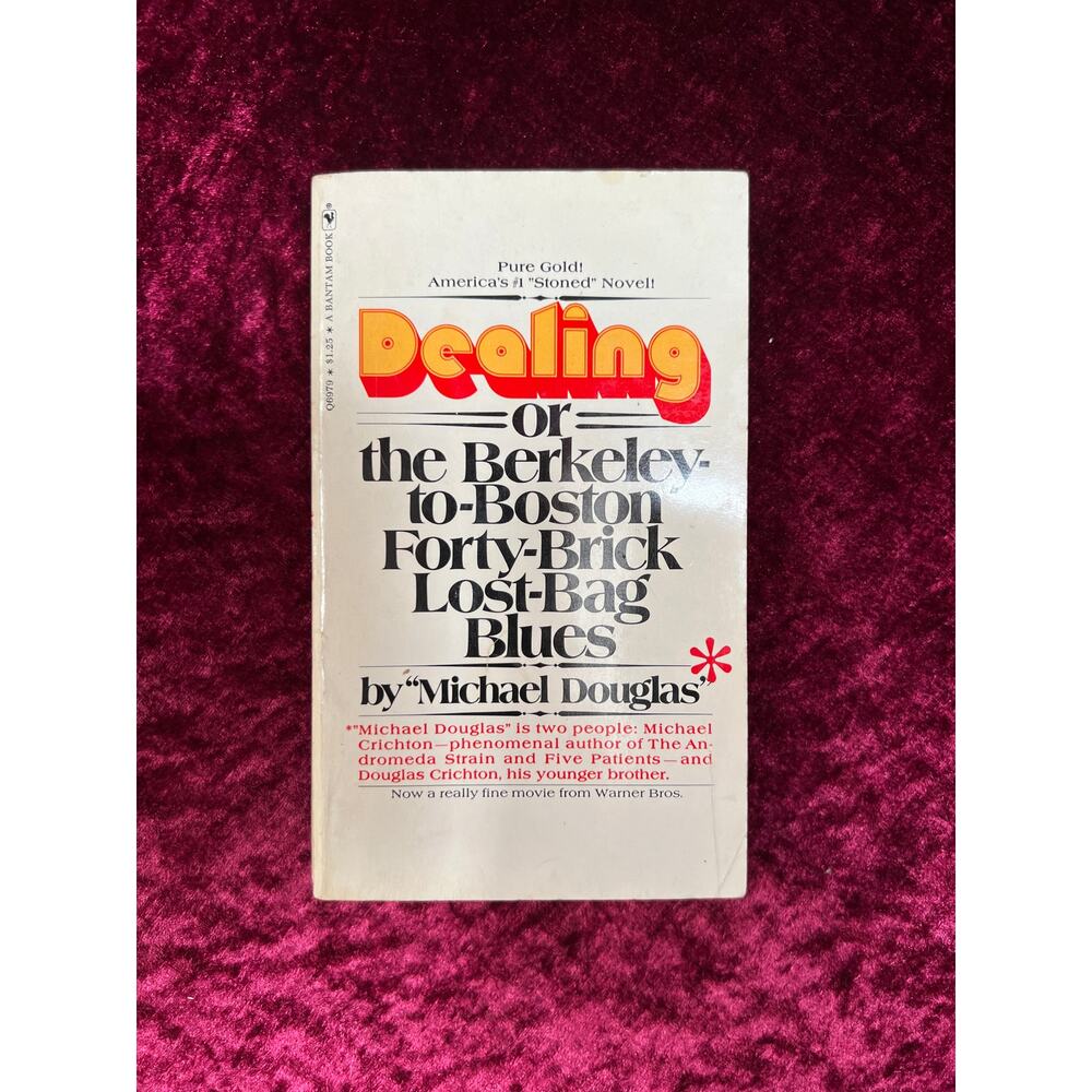 VTG Paperback Book Dealing Lost / Bag Blues Michael Douglas Bantam Books 1970